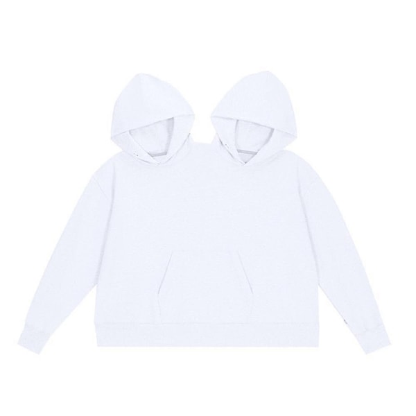Dame Herre Par Hættetrøje Intim Hættetrøje Langærmet Pullover Toppe Gaver-xindaren White