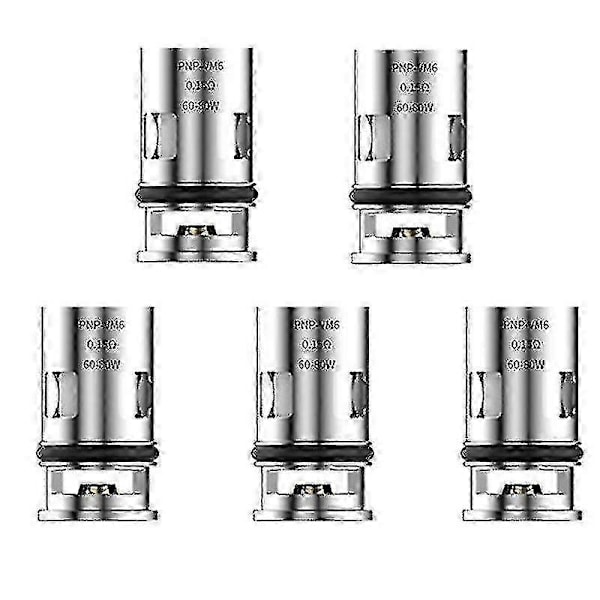 10 stk PNP Forstøvererstatningscoil VM6 0,15ohm PNP Coil for Drag X/Drag Max/Argus Pro/Argus X/Argus GT-Xin