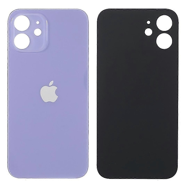 Type G batteridæksel til iPhone 12, reservedel til reparation (standardversion med kameralinsering) - Xin Style G