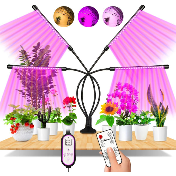 Växtlampa, 80 lysdioder 360° odlingslampa Trädgårdsbelysning-XIN