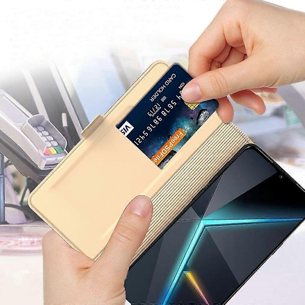 Kompatibel med ZTE nubia Focus Skal Stötsäkert TPU Innerskal Läder Telefonfodral Kortplats-xindaren Style B