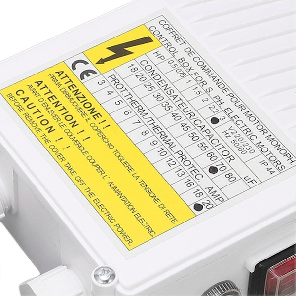 Syväkaivopumpun ohjausrasia kotitalouskäyttöön 3.0HP uppopumpun kytkinohjain 2.2KW 70uf 20A EU-pistoke 220V-Xin
