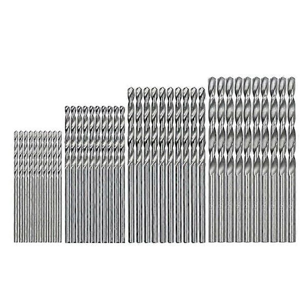 40st 0.5mm - 2.0mm raka mini borr set mini litet borr helslipat snabbstål spiralborr-Xin