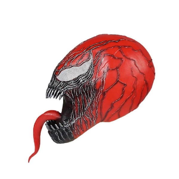 Superhjälte Venom Mask, Skrämmande Kostym Bus Party Läskig Venom Super Latex Mask för Vuxna Män och Kvinnor, Avengers latex hel huva Cos röd-Xin