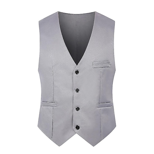 Høytidelig Vest for Menn - Slank Passform - mxbc-Xin Light Grey 5XL