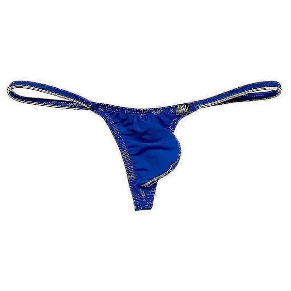 Miesten jääsilkki stringit Mini Micro Bikini G-string Uimahousut Tanga Alushousut Matala Vyötärö Miehen Seksikkäät Ranta-asut Sun-Xin XL(32-34inch)