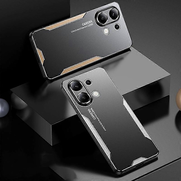 Blade Series TPU Hybrid Metall Skal-Xin Silver For Xiaomi Redmi Note 13 4G
