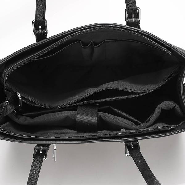 Kvinners Laptop Bag Vanntett Lett Lær 15,6 Tommer Com-Xin