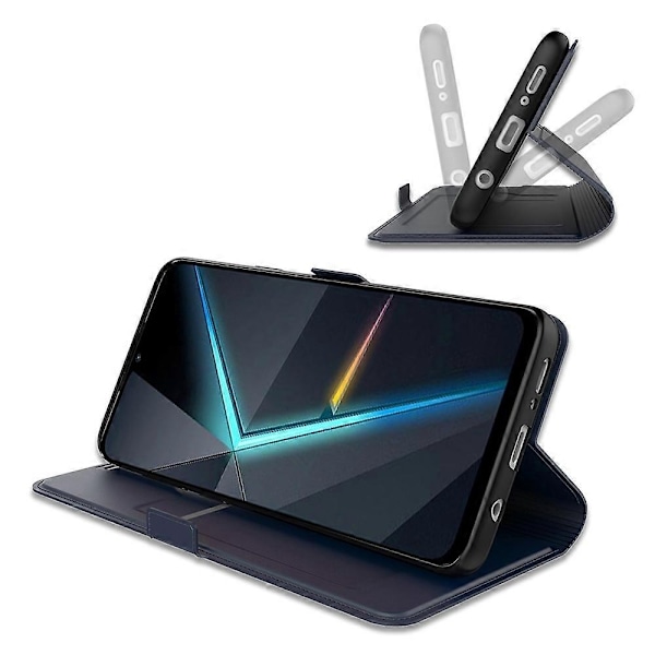 Kompatibel med ZTE nubia Focus Skal Stötsäkert TPU Innerskal Läder Telefonfodral Kortplats-xindaren Style D