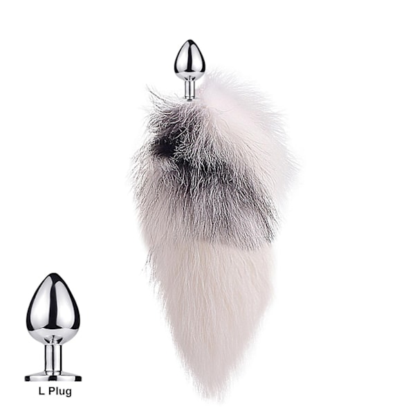 Haleplugg Foxehale Katte Små Rekvisitter Ekte Hår Liten Hale Avtakbar Hund Lek Sp-Xin Cross Fox L