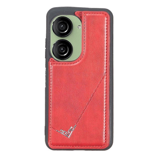 Yhteensopiva Asus Zenfone 9 5G / Zenfone 10 5G Kotelo PU Nahka+TPU Korttipidike Jalustalla Puhelinkuori - xindaren Style C