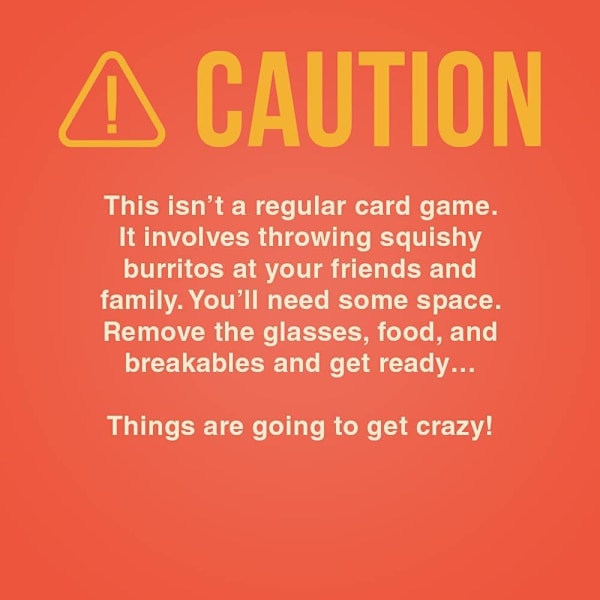 Exploding Kittens Throw Throw Burrito Korttipeli Aikuisille, Teineille ja Lapsille, Dodgeball-Korttipeli, Englanti-Xin