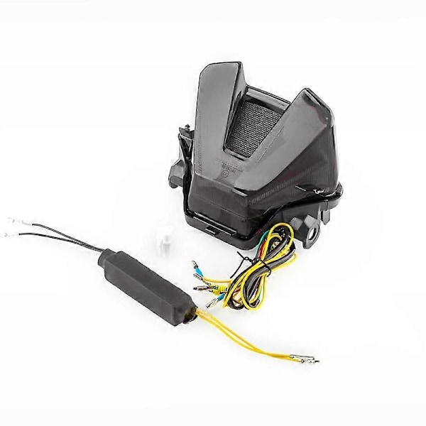 Kompatibel med Yamaha MT07 2018-2023 Baklys Brems Blinklys Baklampe Motorsykkel MT 07 Baklys Integrert Modifisert Tilbehør Motor-xindaren Red