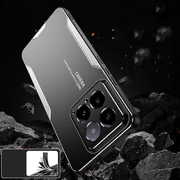 Blade Series TPU Hybrid Metall Skal-Xin Red For Xiaomi 14