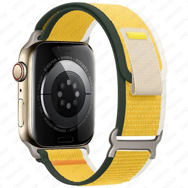 Trail Loop for Apple Watch Ultra 2 reim 49mm 44mm 40mm 45mm 41mm 38mm 42mm 40 45mm reim iWatch serie 8 9 7 6 5 3 reim g gul w-Xin g yellow w 42 44 45 49mm