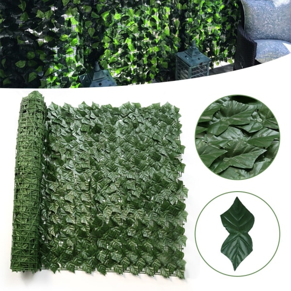 0,5M*3M konstgjord murgröna löv häck falsk murgröna blad Vinstockar konstgjorda växter Trädgård Balkong staket dekoration-Xin