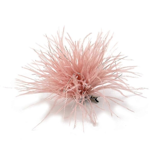 Fjær Brosje Skjerf Klips Smykker Tilbehør Dameklær Dekorasjoner-Xin Leather Pink