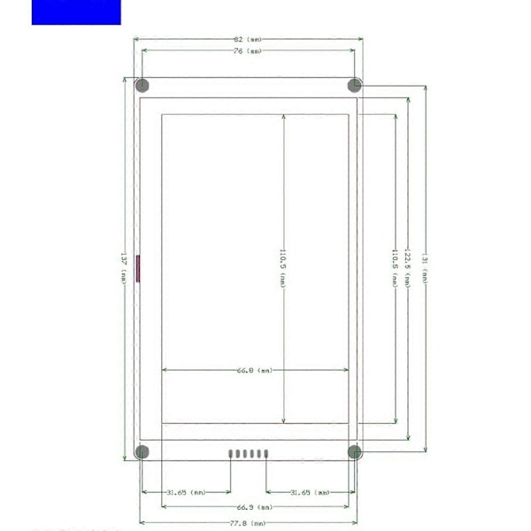 Uusi 5 tuuman HMI I2C LCD-näyttömoduuli Kapasitiivinen kosketusnäyttö Yhteensopiva Arduino-xindarenin kanssa