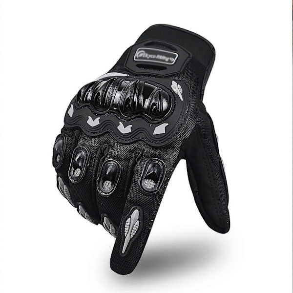 Motorcykelhandsker til kvinder, touch screen, sommer, motorcykel, dirt bike, handsker med fuld finger, landevejsløb, cykling, klatring, motocross - xindaren Black XL