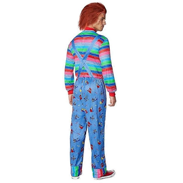 2024 Unisex Vuxen Seed of Chucky Kostym Barn Chucky Halloween Kostym-Xin Adult M