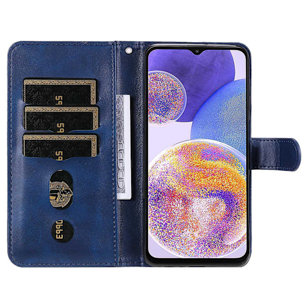 Læderetui til Samsung Galaxy A23 /Galaxy M23/Galaxy F23-Xin Blue