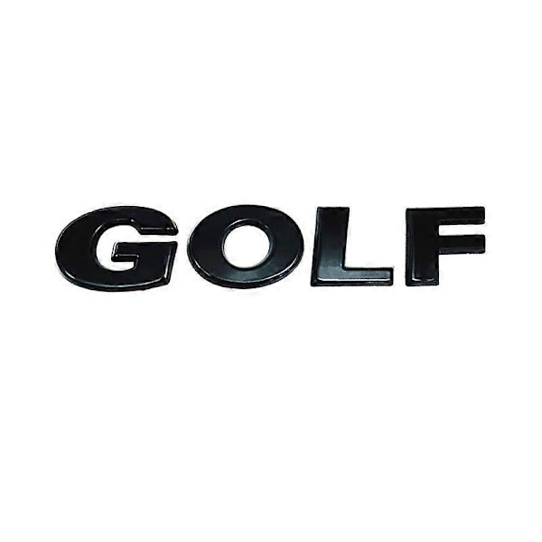 3D ABS GOLF Logo Sort Sølv Krom Mærkat Bil Styling Auto Bagagerum Bogstaver Etikettering Dekal eller Side Skærm Badge Emblem-xindaren Silver