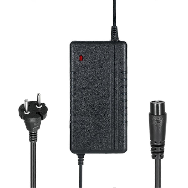 54.6V 2A Elektrisk Scooter Laddare Li-ion Batteriladdare 3-Stifts Inline Kontakt Snabb Laddningsadapter för Kugoo M4 Elektrisk Scooter-Xin