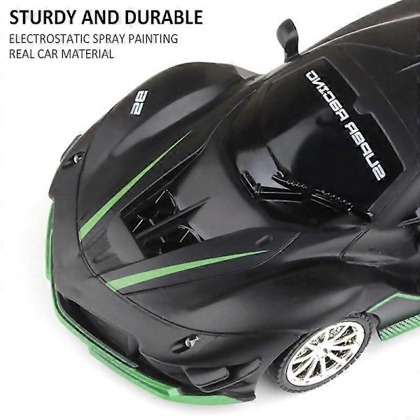 2.4G RC-bil Leksak Radiostyrd Bil Hög Hastighet LED-ljus Sportbil Stunt Drift Racing Bil Leksaker för Pojkar Julgåvor Robota Leksaker-Xin 15-FLL-red
