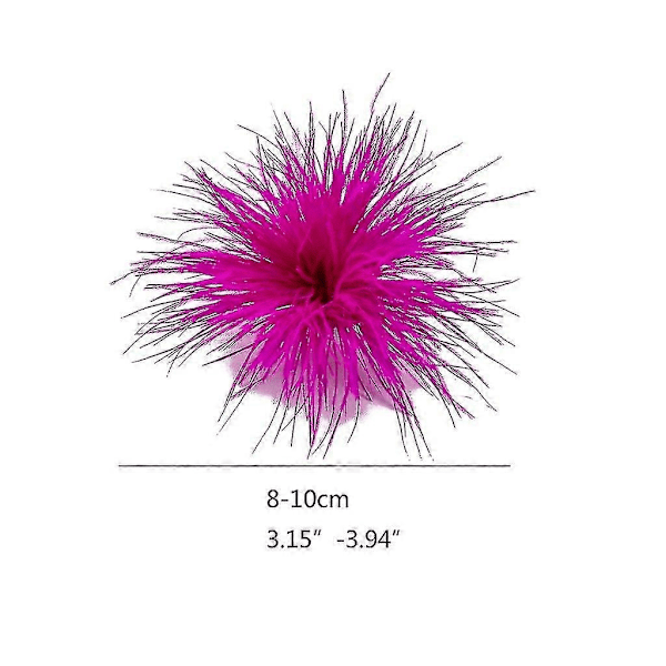 Höyhenrintakoru Huivi Klipsi Korut Asusteet Naisten Vaatteiden Koristeet-Xin Dark Purple