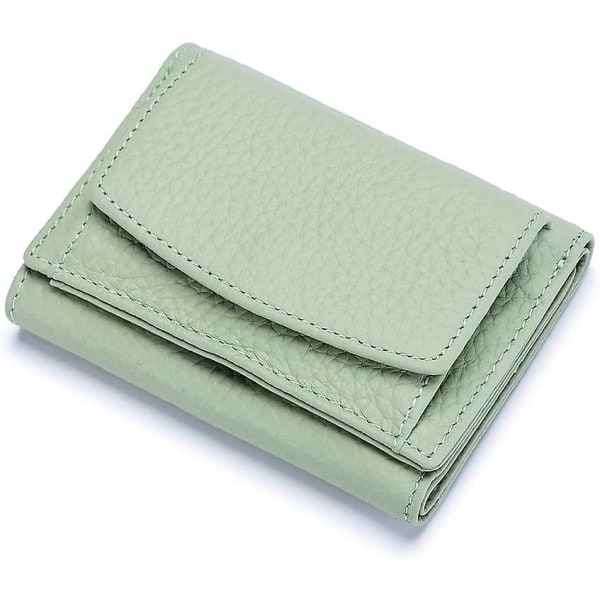 Women's Small Wallet With Coin Pocket Real Wallet Women's Mini Wallet With Rfid-Xin green