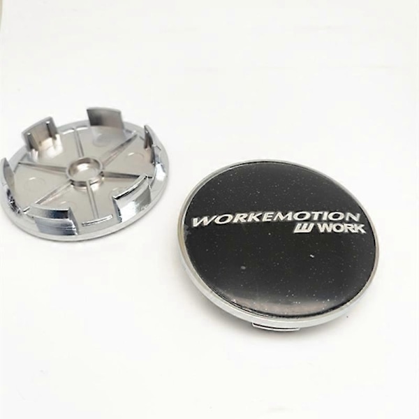 Pakke med 68 mm Work Emotion hjulcenterkapsler, hjulnav, bilfælge centerkapsler, biltilbehør - Xin E