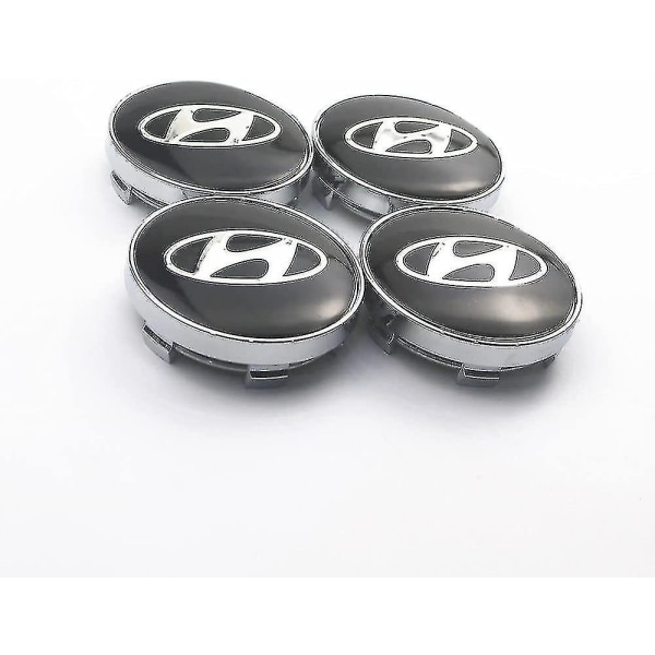 4 kpl 60 mm:n pyörän napahatun autoemblemilogohattu Solaris Ix35 I20 I30 I40 Hyundai Tucson Creta Santa-liuyue-Xin