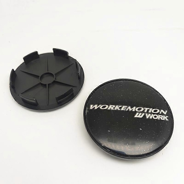 Pakke med 68 mm Work Emotion hjulcenterkapsler, hjulnav, bilfælge centerkapsler, biltilbehør - Xin B
