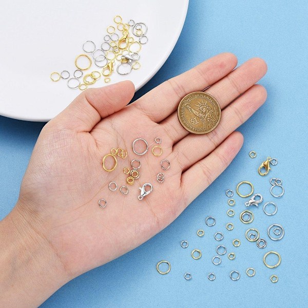 Korunvalmistussarja - Piht, Lanka, Renkaat - DIY Silver-XIN gold