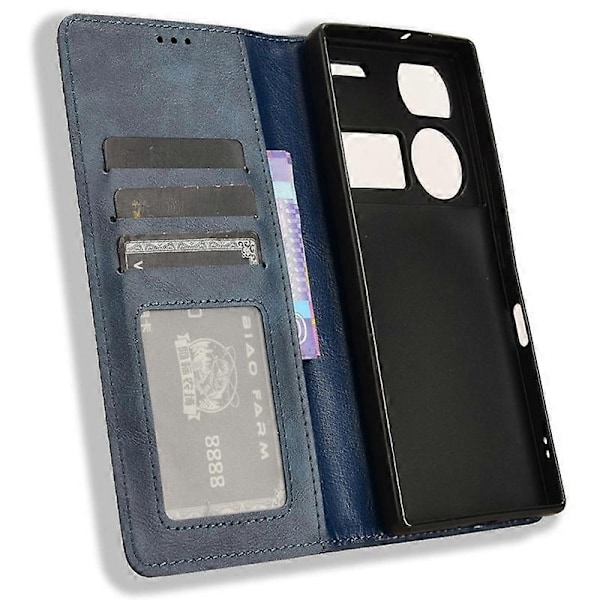 Kompatibel med ZTE nubia Z60 Ultra Lommebok Lærveske Stativdeksel Magnetisk Lukking-xindaren Style D