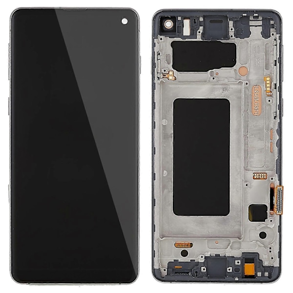 Type A Kompatibel med Samsung Galaxy S10 G973 Grade C LCD-skærm og Digitizer-samling + Rammeudskiftning - xindaren Style A