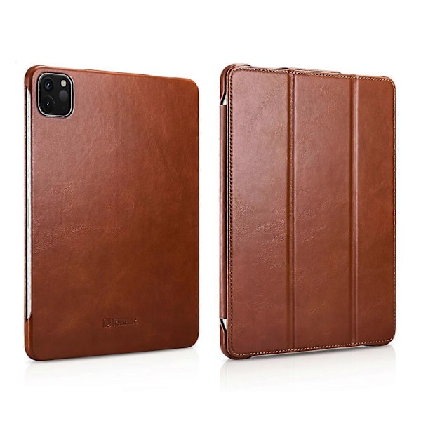 Retro Tri-Fold Läder Smart Fodral Kompatibelt med iPad Air 11 (2024) & Pro 11-tum (2020-2024)-xindaren Style C