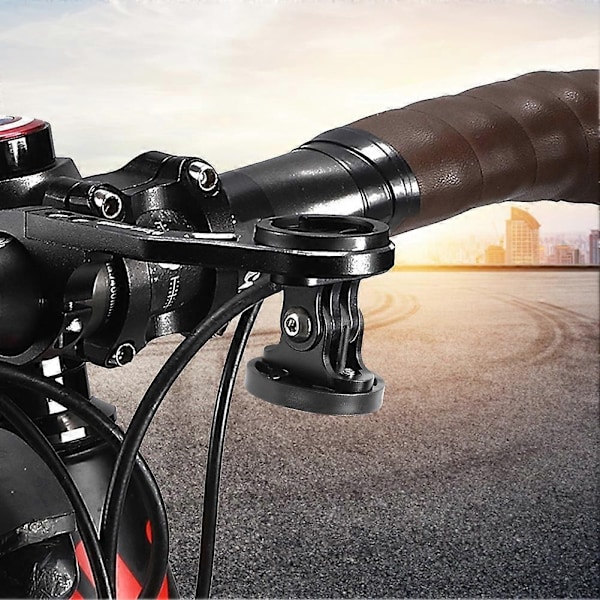 Cykelcomputerhållare Bas Cykel Kamerafäste Hållare Fäste Adapter Aluminiumlegering Cykel Kamera Ljusfäste för Garmin Gopro-Xin