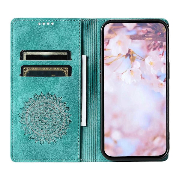 Læderetui med Mandala Blomsterpung til Samsung Galaxy A55 5G - Xin Style C