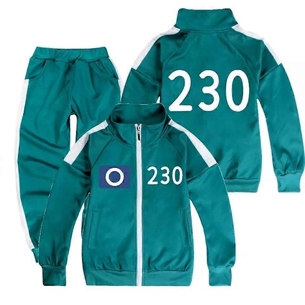 Børne Squid 2 Overlevelsesspil Rollespil Kostumesæt Sportstøj Jakke Bukser-Xin Style6 13-14Years