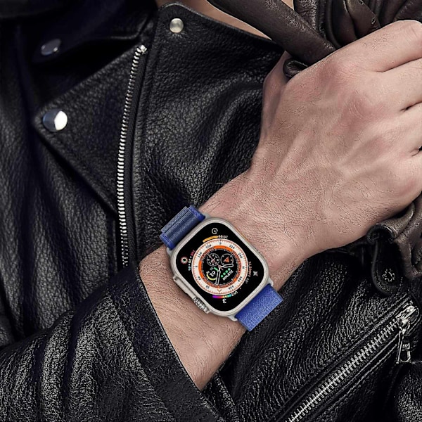 Rem til Alpine Loop Nylon Armbånd correa iwatch Series Ultra 8 SE 7 6 3 5 Kompatibel Apple Watch Rem-Xin yellow 38mm 40mm 41mm