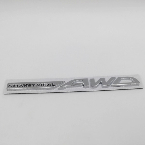 1kpl 3D metallinen Crosstrek Awd Brz yhteensopiva Wrx auton kirjain lokasuoja tunnus sivu takaluukku merkki tarra auto tarvikkeet-xindaren silver black AWD