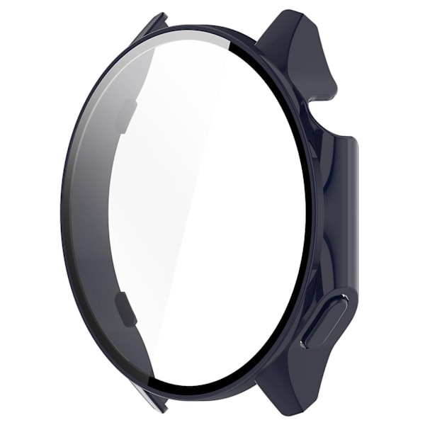 For Oppo Watch X/ Watch 2 46mm Fallbeskyttelse PC Urramme Deksel med Herdet Glass Skjermbeskytter - Xin Dark Blue