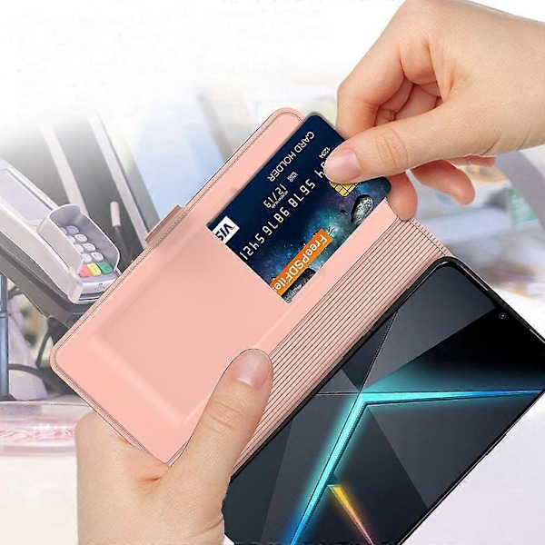 Kompatibel med ZTE nubia Focus Skal Stötsäkert TPU Innerskal Läder Telefonfodral Kortplats-xindaren Style C