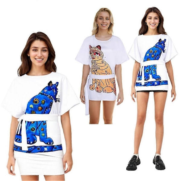 Kvinder ABBA Cos Agnetha Cosplay T-shirt Bælte Outfits Kostume Vintage Kjole Halloween Piger Rolleleg Karneval Party Fantasia Dragt-Xin Female A XL