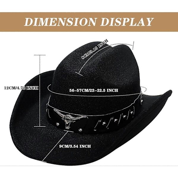 Cowboyhat til Kvinder & Mænd - xindaren Parent