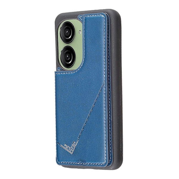 Kompatibel med Asus Zenfone 9 5G/Zenfone 10 5G Fodral PU Läder+TPU Korthållare Ställ Telefonskal-xindaren Style D