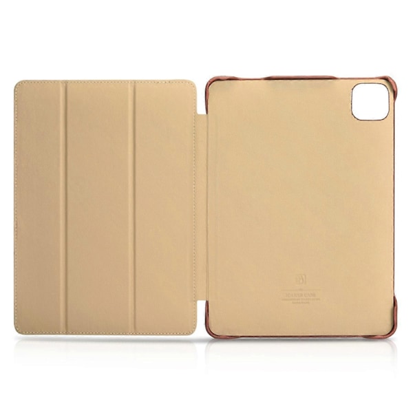 Retro Tri-Fold Läder Smart Fodral Kompatibelt med iPad Air 11 (2024) & Pro 11-tum (2020-2024)-xindaren Style C