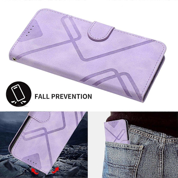 Etui Kompatibelt med iPhone 8 Plus / iPhone 7 Plus Cover Magnetisk Flip Wallet Læder Kompatibelt med iPhone 8 Plus / iPhone 7 Plus Cover-xindaren Purpel