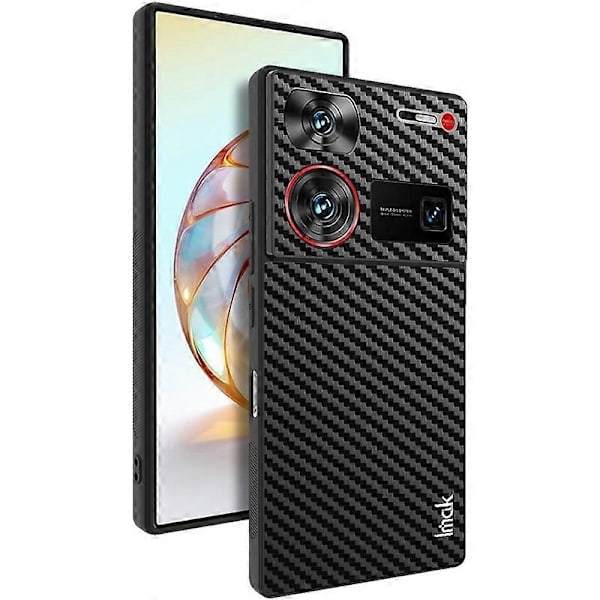 IMAK LX-5 serie for ZTE Nubia Z60 Ultra mobiltelefon deksel PU+TPU+PC bakdeksel-Xin Carbon Fiber Texture